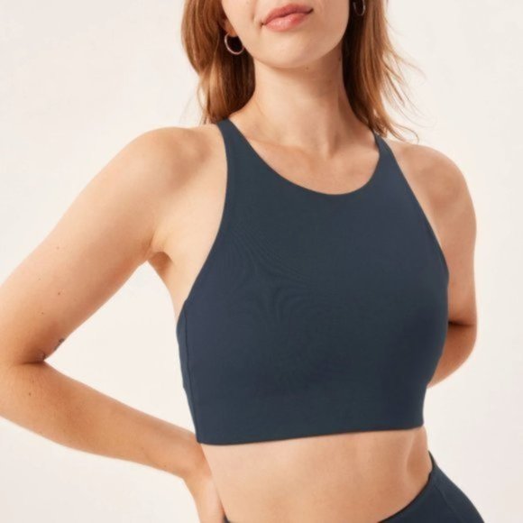 NWT Girlfriend Collective Midnight Topanga Bra - Picture 1 of 7